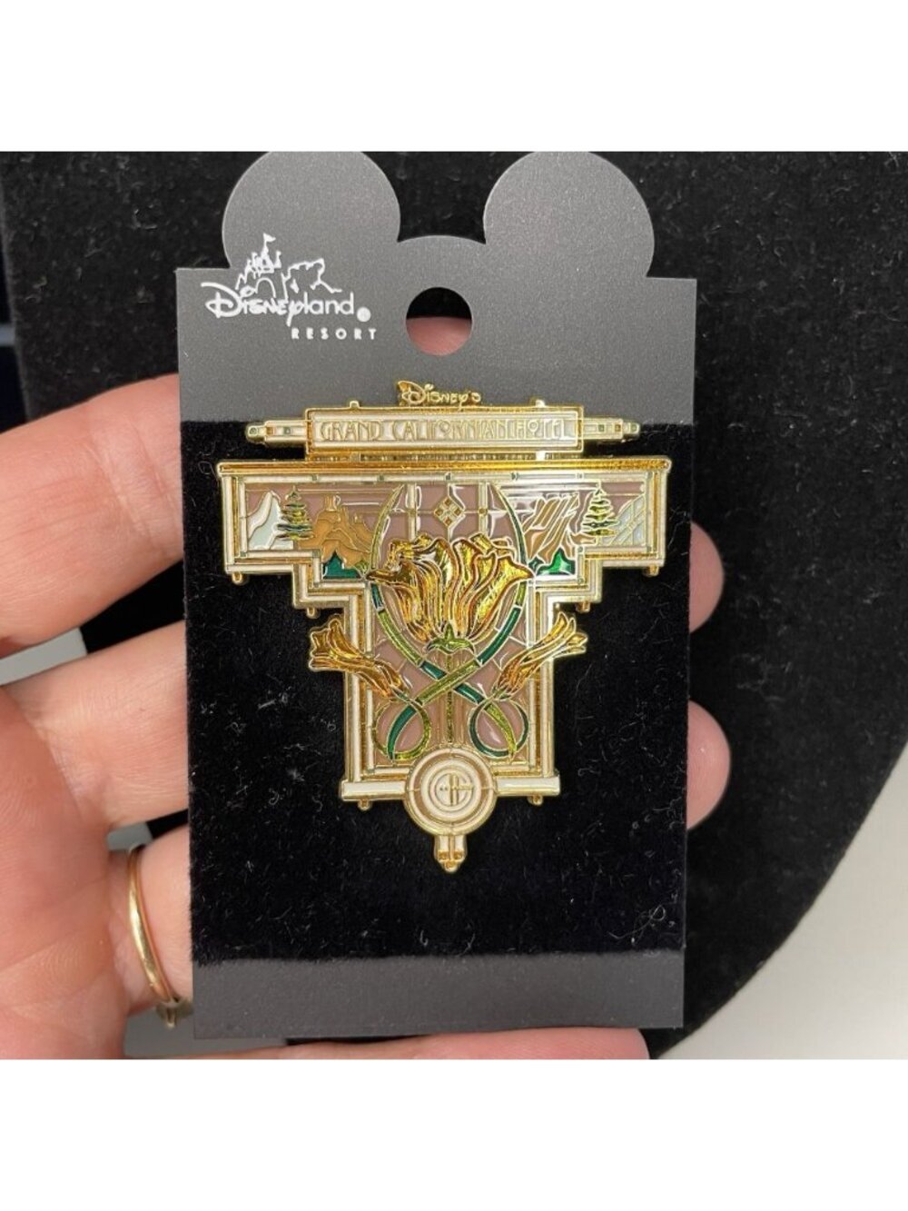 Disney Grand Californian Hotel Pin 2004 Disneyland Resort Stained Glass Logo